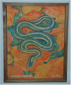 Garter Snake acrylic painting