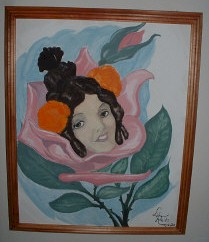 "La Rosita" acryclic painting