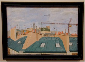 Rooftops in Paris acrylci painting